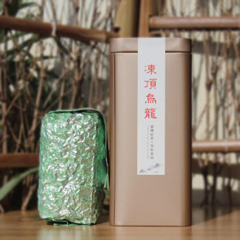 荒蕊 台湾冻顶乌龙茶 台湾高山茶鹿谷乡炭焙乌龙茶叶 浓香型 150g/罐 商品图0