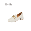 西村名物2022春季新款乐福鞋女英伦马衔扣软皮小皮鞋X22AM18961 商品缩略图1
