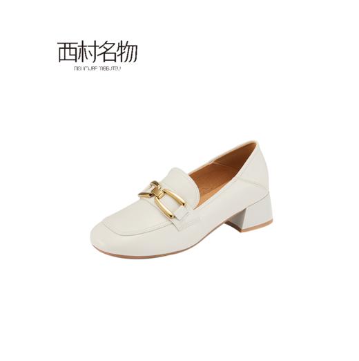 西村名物2022春季新款乐福鞋女英伦马衔扣软皮小皮鞋X22AM18961 商品图1