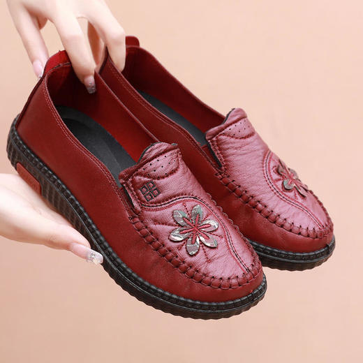 JXXY25-5新款时尚舒适透气仿皮面聚氨酯软底单鞋 商品图2