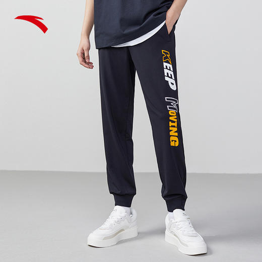 安踏针织长裤男2022夏新款透气收口束脚裤152228307-2 商品图0