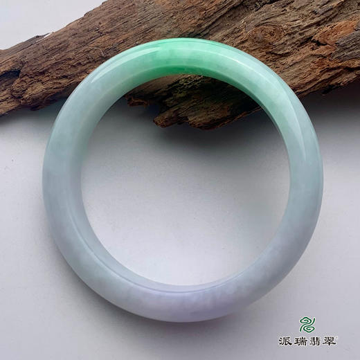 派瑞翡翠 翡翠手镯 糯种 绿色 商品图1