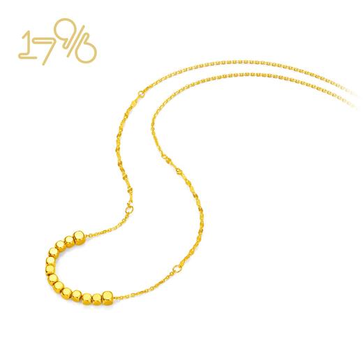 周大福17916系列方形珠22K金项链E125391 商品图2