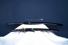 三希堂  出云系列  鎏金银云龙打刀胁差套装  未开刃