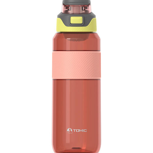特美刻TOMIC大容量运动水杯便携耐高温塑料瓶夏健身吸管水壶男TA87005活力橙1200ml 商品图6