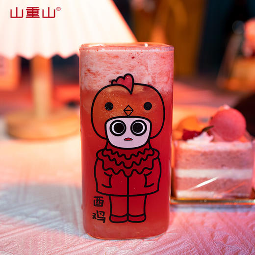 山重山（MOM）玻璃杯子女生水杯喝水牛奶杯家用网红咖啡杯 高颜值ins风 卯（兔）400ml耐高温可微波 商品图8