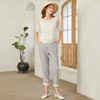famecoco范可儿裤子女夏薄款白色直筒休闲裤时髦时尚洋气F223GA027 商品缩略图3
