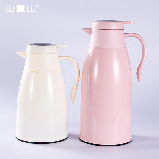 山重山保温壶家用保温瓶大容量热开水瓶暖壶暖瓶玻璃红胆智能温显暖瓶 【智能温显、长效保温】白色1.6L 商品图8