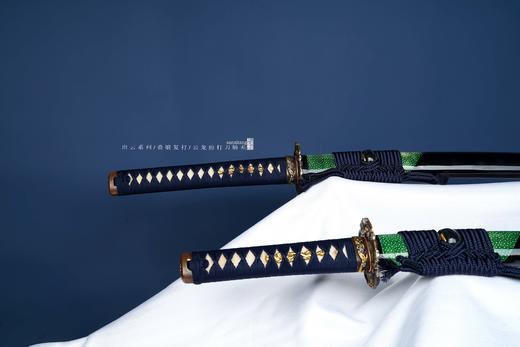 三希堂  出云系列  鎏金银云龙打刀胁差套装  未开刃 商品图7