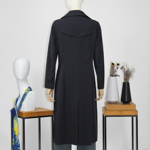 FOCALS福柯斯新款修身西服领单排扣长袖中长款外套风衣FRGAF187 商品图2