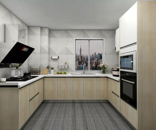 橱柜乐享系列，实木颗粒板，整体橱柜定制特权定金，具体价格请咨询客服，电话：13065029550。 商品图0