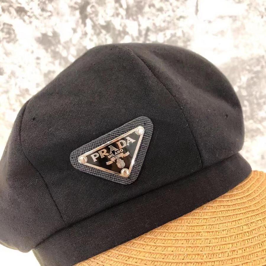 普拉达 prada 休闲拼接鸭舌帽