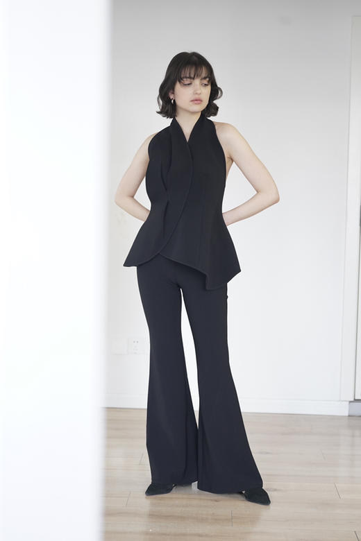 Viktoria Chan | SS22011 Morgan flared trousers [长裤 黑] 商品图3