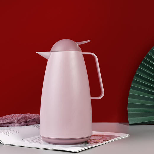 山重山（MOM）保温壶家用大容量热水瓶保温水壶暖壶升级玻璃红胆办公保温开水瓶 迎春（紫红）1.6L（红胆） 商品图0