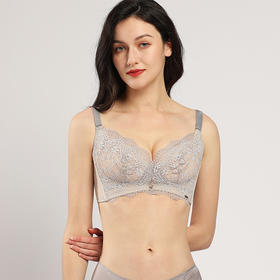 【秒杀品不退不换】皇家丽美薄款性感蕾丝文胸无钢圈聚拢调整型WW1801-1