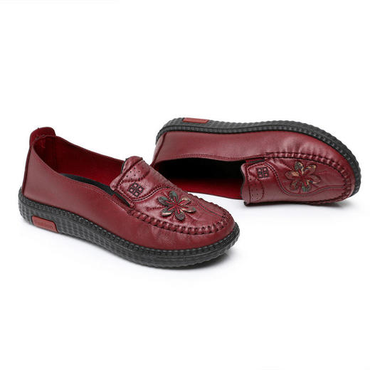 JXXY25-5新款时尚舒适透气仿皮面聚氨酯软底单鞋 商品图5