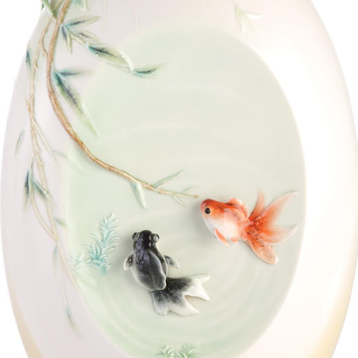 【彼达思】法蓝瓷 FZ03310欢愉 金鱼瓷瓶 商品图1