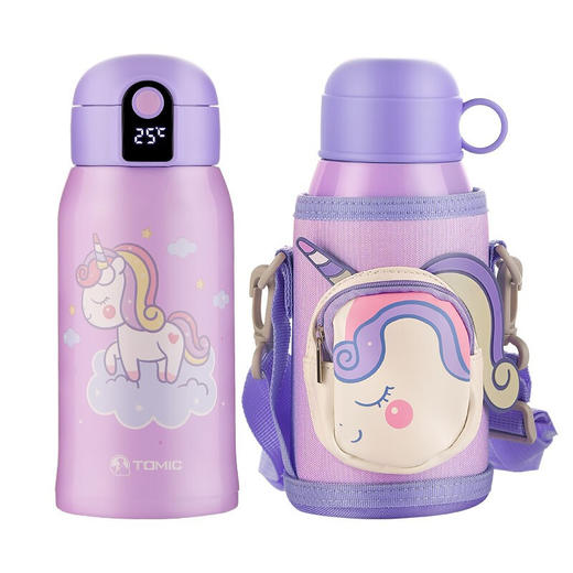 特美刻（TOMIC）儿童保温杯316不锈钢保温水杯壶学生智能水杯便携两用男女宝宝吸管杯 TW00037 独角兽 560ML 商品图7