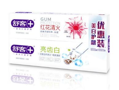 舒客红花清火120g+亮齿白210g  22164537 商品图0