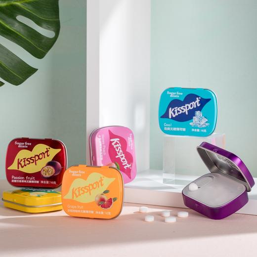 kissport 无糖薄荷糖 16g/盒（随机口味）无糖低卡 清新口气 口香糖果 拍多件发不同口味 便携装 网红糖果同款 清新口气 小型随身 网红零食 商品图2