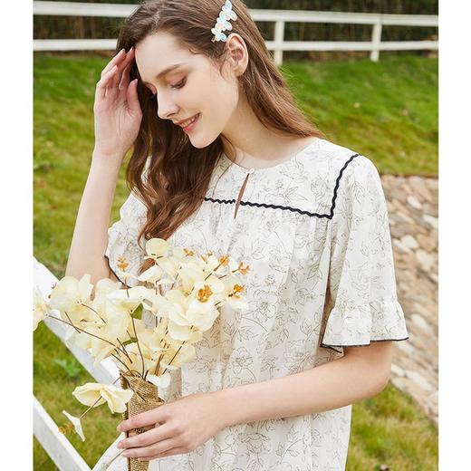 3楼 美标清新甜美家居印花睡裙66327 商品图2