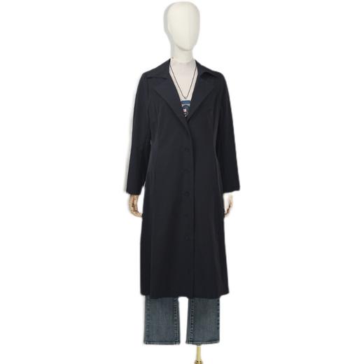 FOCALS福柯斯新款修身西服领单排扣长袖中长款外套风衣FRGAF187 商品图4