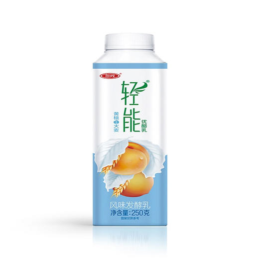 BHS 盒心卖场 三元轻能优酪乳 黄桃+大麦味 250g 商品图0