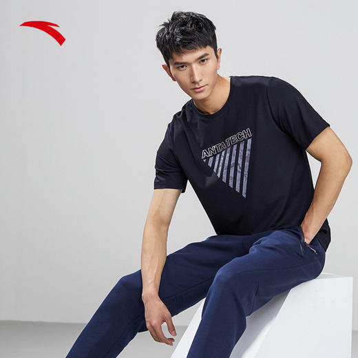 安踏决胜时刻短袖针织衫男夏冰肤科技透气吸汗152227123-1/2/4 商品图3