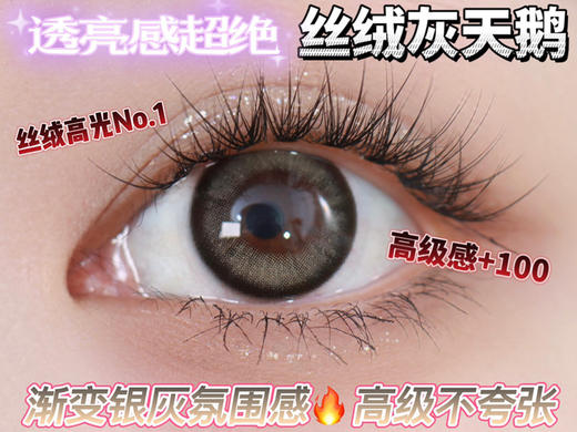 yukicon日抛  美瞳 灰天鹅 直径14.2mm 着色13.5mm   商品图11