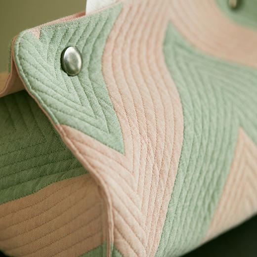 几何暗扣纸巾盒布艺纸巾套 商品图3