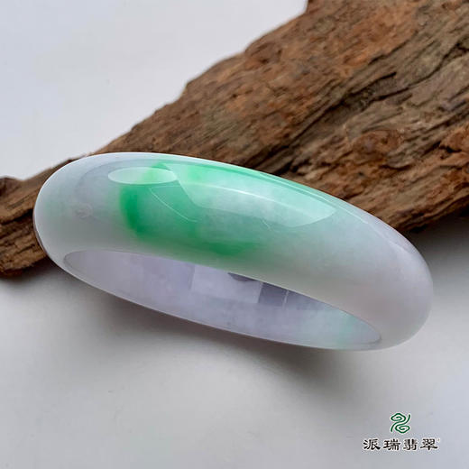 派瑞翡翠 翡翠手镯 糯种 绿色 商品图0