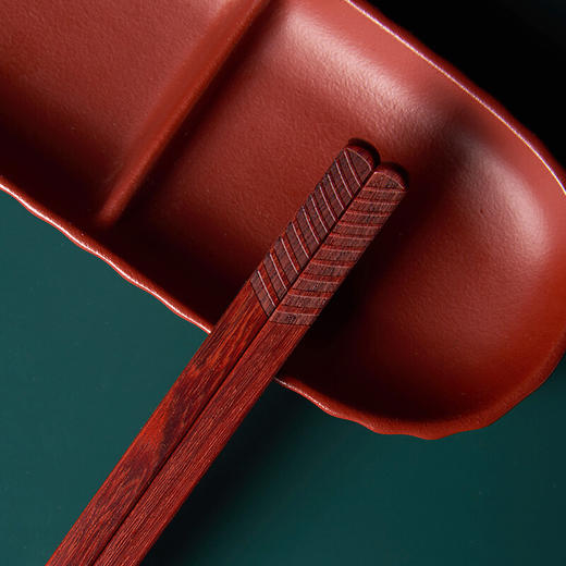 清朴堂中式礼品 文心紫砂食器 碗筷子勺子碟子礼盒套装餐具组合商务礼品 商品图3