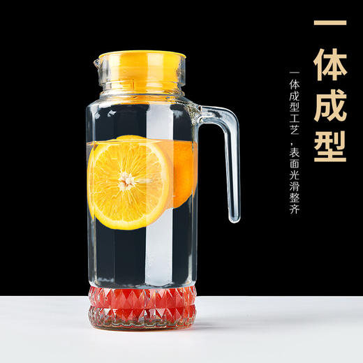 山重山 冷水壶 大容量玻璃杯套装花茶果汁杯热饮家用玻璃凉水壶水杯套装 一壶六杯 【顺丰】璀璨水壶+6只直杯 商品图4