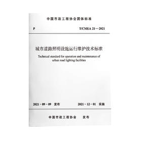 T/CMEA21-2021城市道路照明设施运行维护技术标准