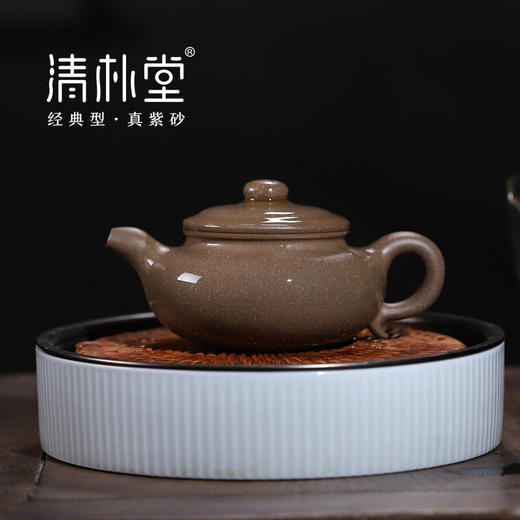 清朴堂 紫玉清朴紫砂壶系列 经典五壶单壶 仿古壶 仿古-大红袍 商品图2