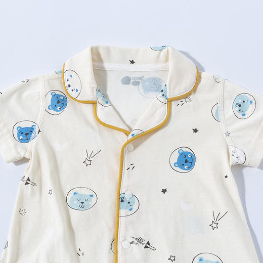 贝贝怡夏季新品男女宝短袖连体衣可爱宝宝睡衣空调衣222L555
 商品图4