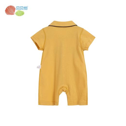 贝贝怡夏季新品男女宝短袖前开扣连体衣可爱时尚宝宝外出服222L548 商品图3