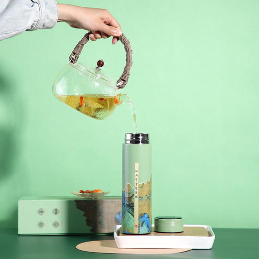 清朴堂·千里江山智能保温杯 智能随行保温杯*1 商品图1