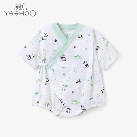 英氏-内衣类（夏）F2嬉竹平脚裆蛤英氏白66CM 商品图0