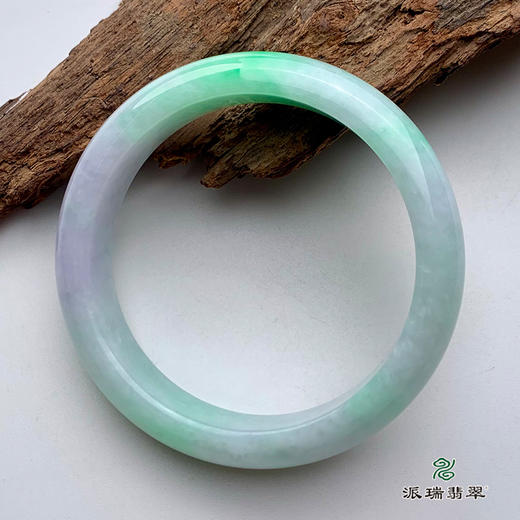 派瑞翡翠 翡翠手镯 糯种 绿色 商品图1
