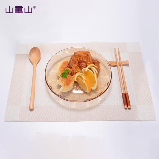 山重山（MOM）玻璃碗套装水果沙拉碗大容量玻璃餐具微波炉耐热泡面碗加厚汤碗透明碗 【顺丰】琥珀色小碗6件套【5英寸】 商品图8