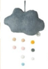 PiccaLoulou云朵带绒球灯芯绒灰色绒布玩具34cm 商品缩略图0