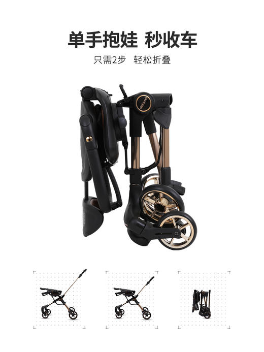 Delama德拉玛溜娃神器S2婴儿车手推车轻便折叠双向遛娃婴儿推车 商品图1