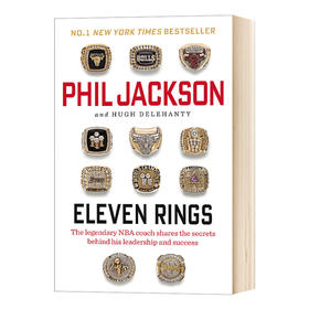 11枚戒指 英文原版人物传记 Eleven Rings 禅师菲尔杰克逊自传 英文版进口原版英语书籍