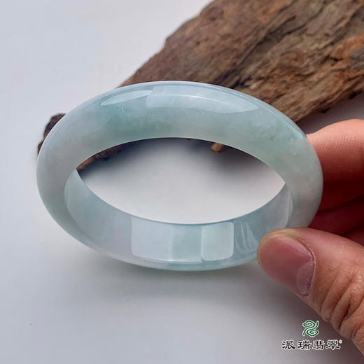 派瑞翡翠 翡翠手镯 糯种 绿色 商品图4