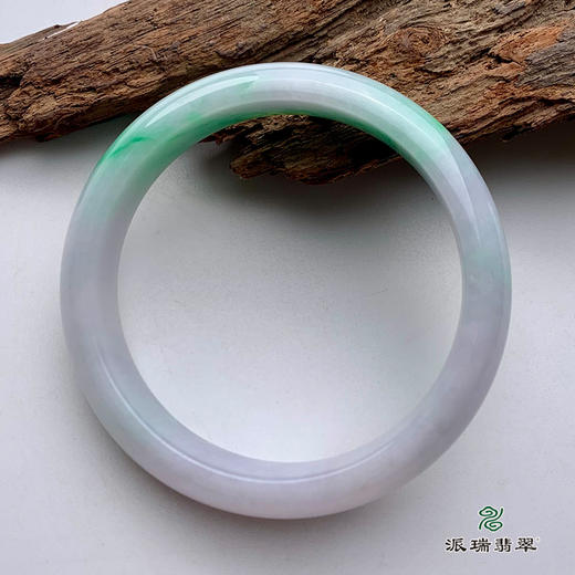 派瑞翡翠 翡翠手镯 糯种 绿色 商品图3