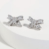 【明星同款】FANCI范琦【灵动结系列】蝴蝶结耳饰925银小巧简约百搭耳钉 商品缩略图3