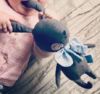 PiccaLoulou兔子灰色布艺玩偶18cm 商品缩略图0