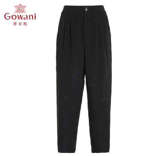 乔万尼真丝裤子女桑蚕丝夏薄款哈伦九分裤子EF2F379 商品图5