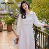 oldcolour2022春季设计感大口袋全棉连帽白色连衣裙BO12103076B 商品缩略图4